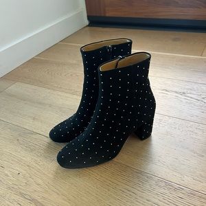 Sezane Black Studded ankle booties - Size 38